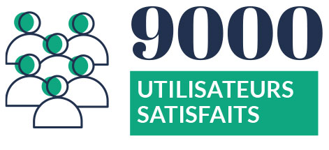 9000 utilisateurs satisfait