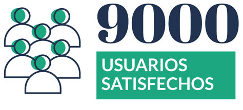 9000 usuarios satisfechos